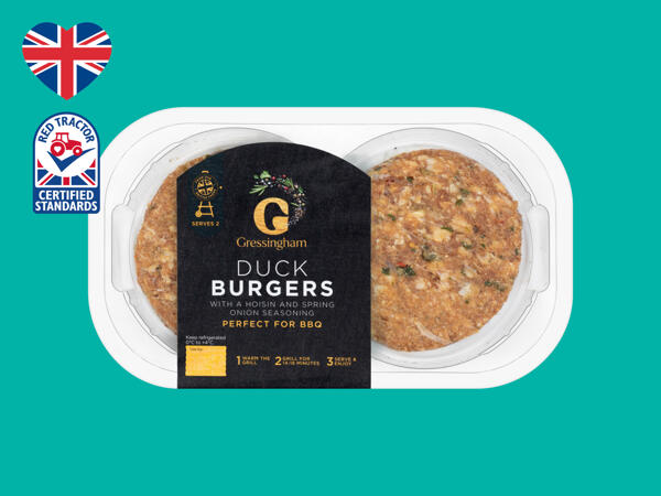 Gressingham Hoisin British Duck Burgers
