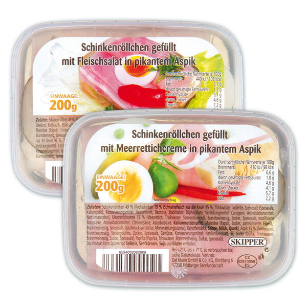Schinkenröllchen