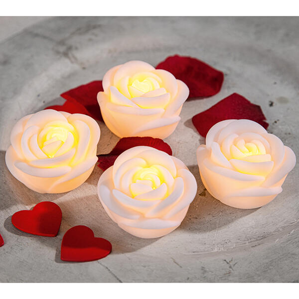 LED-Deko-Rosen 4er-Set