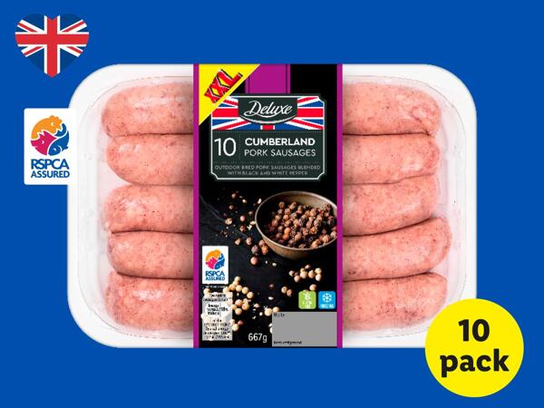 Deluxe 10 British Cumberland Sausages
