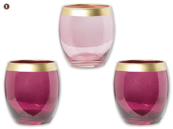 Glas Windlicht/Vase