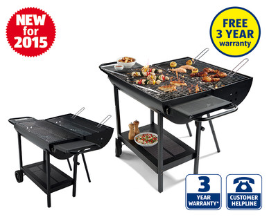 Oil Drum Charcoal Barbecue
