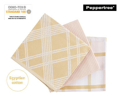 Egyptian Cotton 3 Piece Tea Towel Pack
