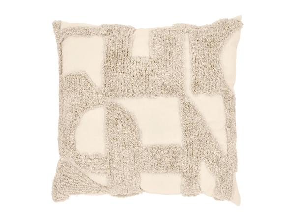 Livarno Cream Cushion With Textured Design