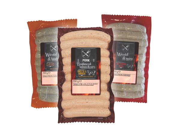 Pork or Turkey Sausages