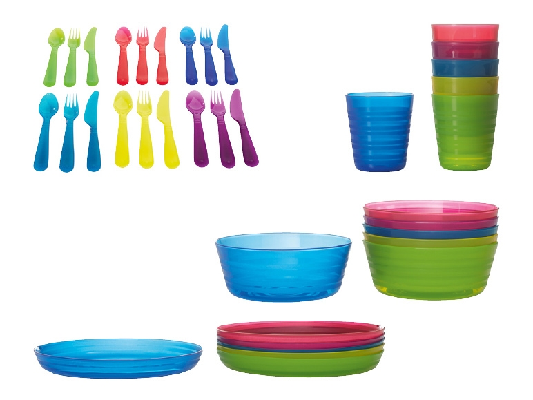Stoviglie e posate in plastica