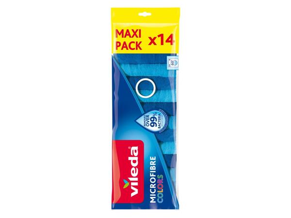 Microfibre all purpose cloths, 14 pieces