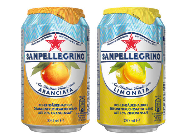 SAN PELLEGRINO Aranciata oder Limonata