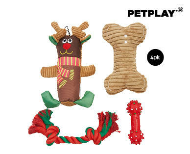 4 Piece Dog Toy Gift Pack