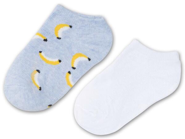 Kinder Sneakersocken, 2 Paar
