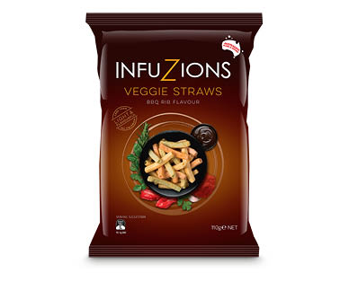 Infuzions Veggie Straws or Prawn Crackers 110g
