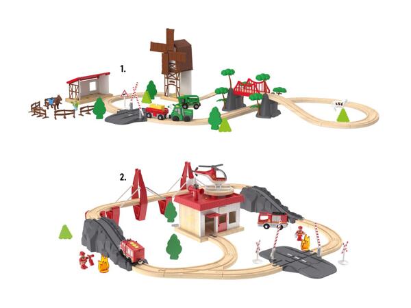 Chemin de fer en bois, grand (action valable uniquement en Suisse romande et au Tessin)