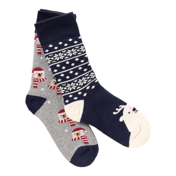 WALKX SOCKS(R) 				Kerstsokken, 2 paar