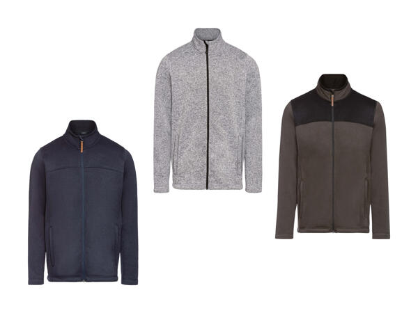 Strickfleece-Jacke