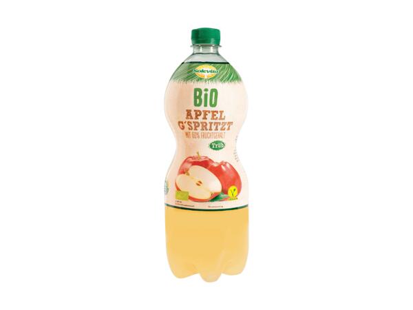 Bio Apfelsaft gespritzt