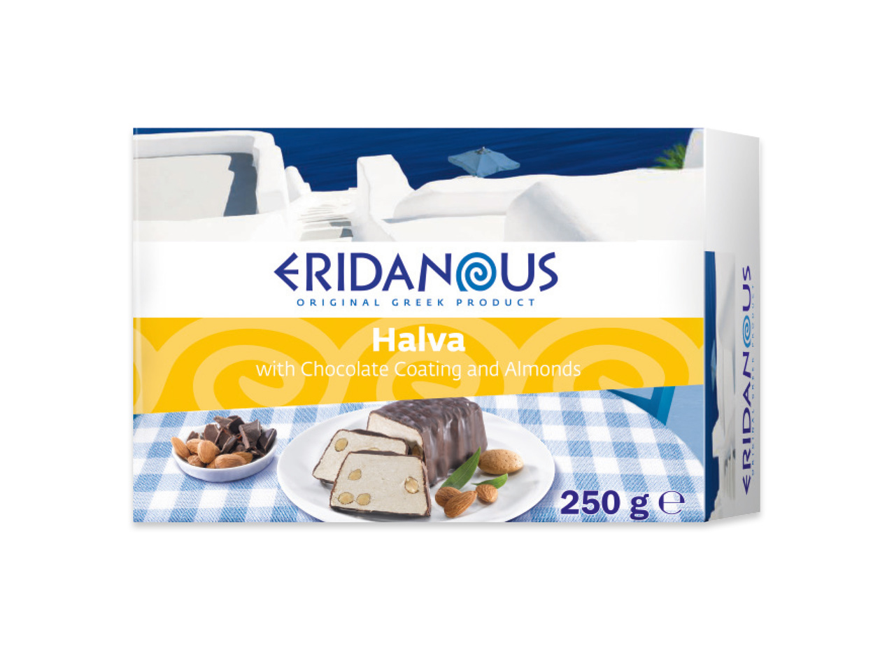 HALVA MED MANDEL & MÖRK CHOKLAD