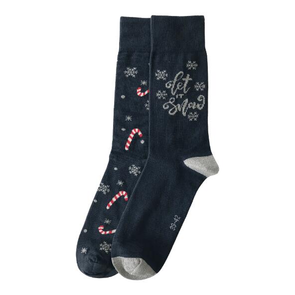 UP2Fashion(R) 				Chaussettes de Noël, 2 paires