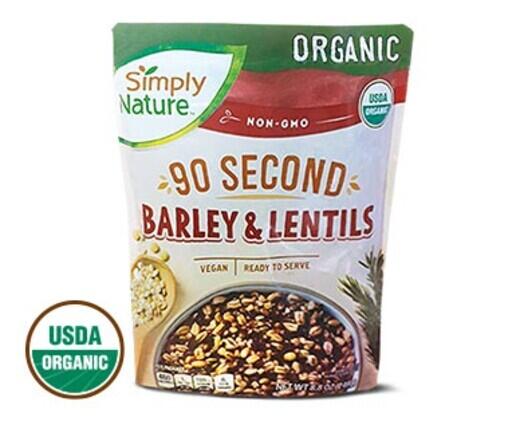 Simply Nature 
 Organic Farro or Barley and Lentils