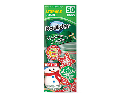 Boulder Holiday Quart Storage Bags