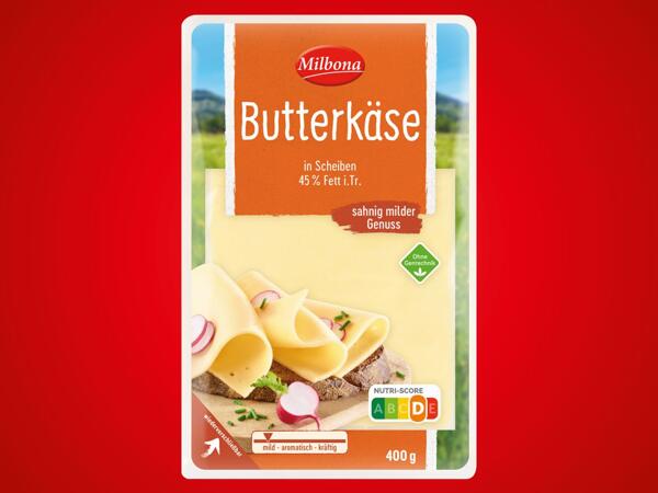 Butterkäse in Scheiben