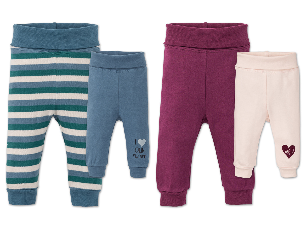LUPILU(R)PURE COLLECTION Baby Schlupfhose, 2 Stück1