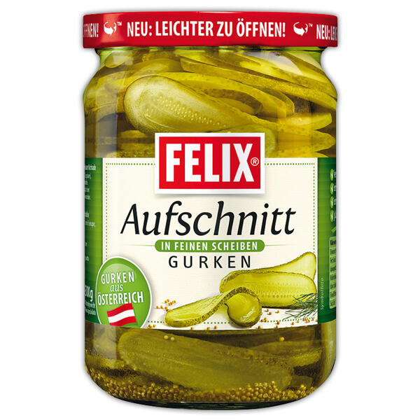 Aufschnitt Gurken