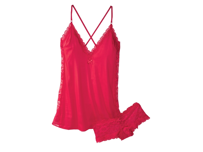 Négligé Set with Thong/Hipster Briefs