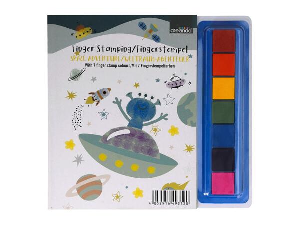 Crelando Finger Stamp Set - Space Adventure