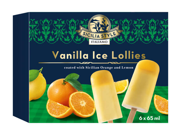 Bâtonnets glacés à la vanille