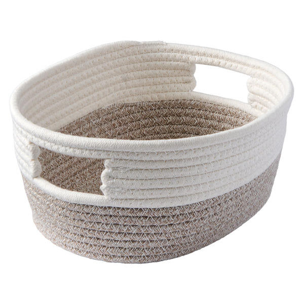KIRKTON HOUSE Beige & White Decorative Rope Basket