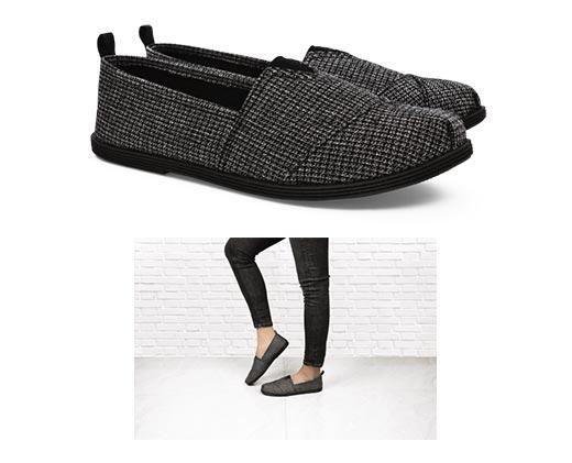 Serra 
 Ladies' Memory Foam Canvas Slip-Ons