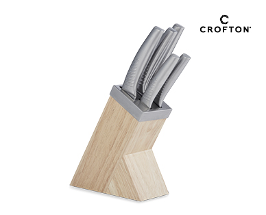 5pc Knife Set With Block