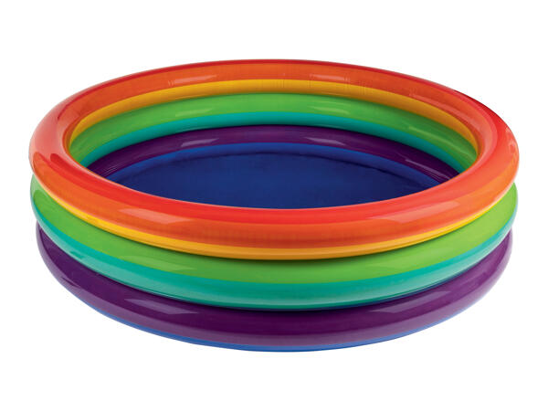 Rainbow Inflatable Pool Lounger or Padding Pool