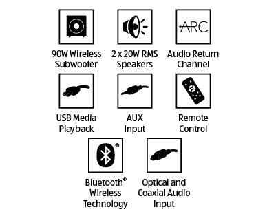 2.1 Premium Bluetooth Soundbar