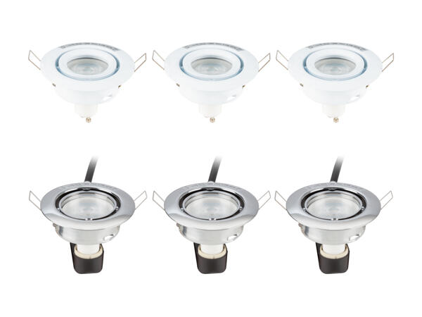 LIVARNO LUX(R) LED-indbygningsspot 3-pak
