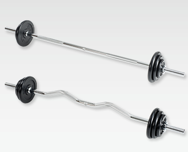 CRANE(R) Langhantel-/Curlstangen-Set, 2-teilig
