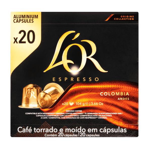 L'OR(R) 	 				Cápsulas de café Colombia