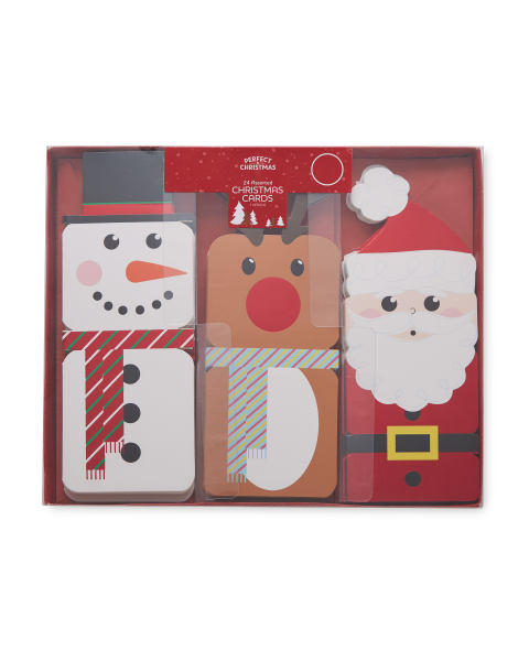 24 Santa Christmas Cards