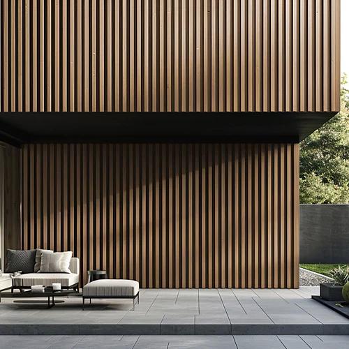HOME DELUXE WPC Fassadenverkleidung DUVAR – 10 m² teak