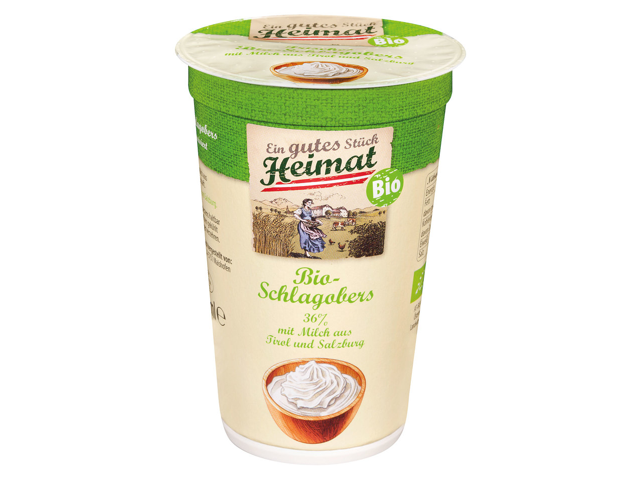 EIN GUTES STÜCK HEIMAT Bio-Schlagobers