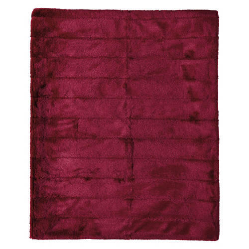 50" x 60" Cozy Throw Blanket, Red Ribbed