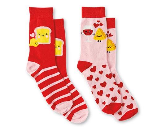Men's or Ladies 2 Pack Valentine's Sock