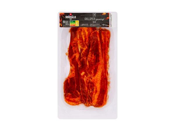 Lard à griller, assaisonné