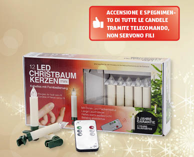 Candele LED senza filo per l'albero di Natale