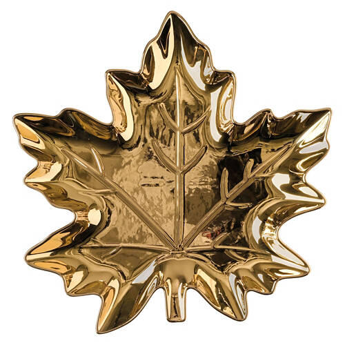 Harvest Serving Platter - Gold Leaf