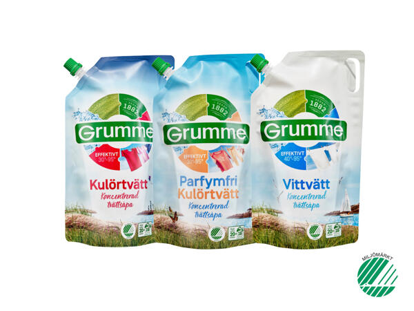 Grumme flytande tvättmedel