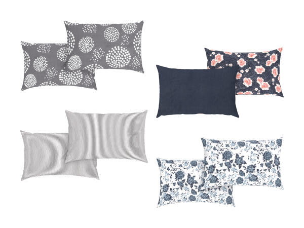 Taies d´oreiller en coton renforcé, lot de 2