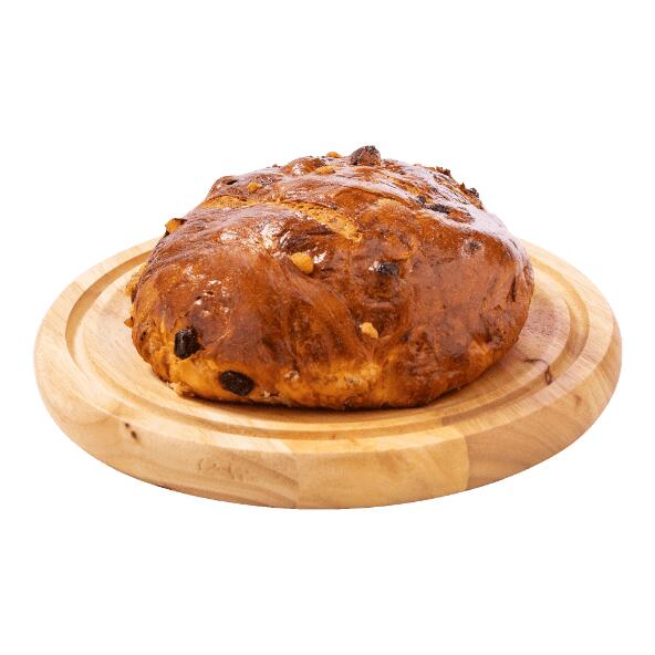 Pain frais au sucre et aux raisins secs