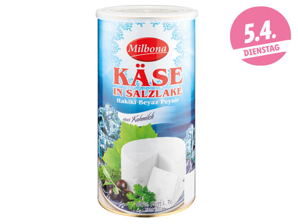 Weichkäse in Salzlake