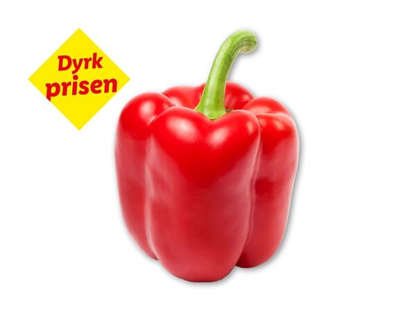Rød peberfrugt